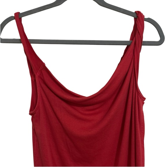 FREE PEOPLE NWOT Twist Strap Drape Neck Tank Top M - Picture 5 of 9